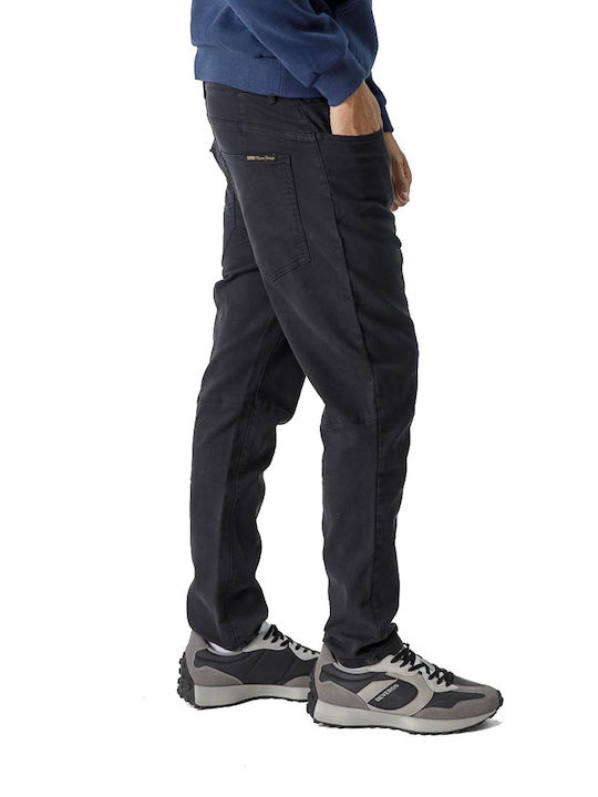 Devergo Herrenhose Elastisch Blau