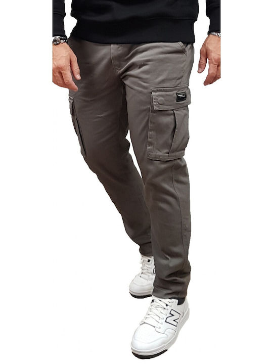 Rebase Herrenhose Cargo Elastisch Gray