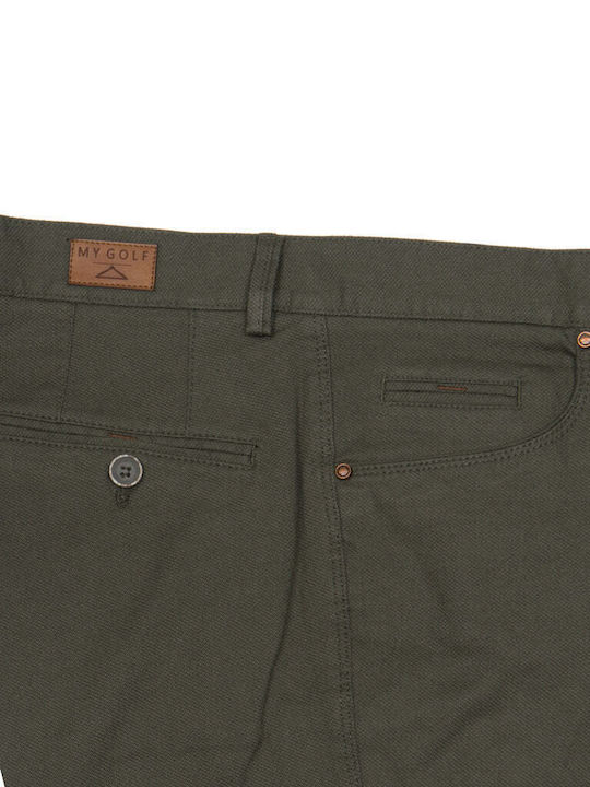 Men's Elastic Khaki Trousers