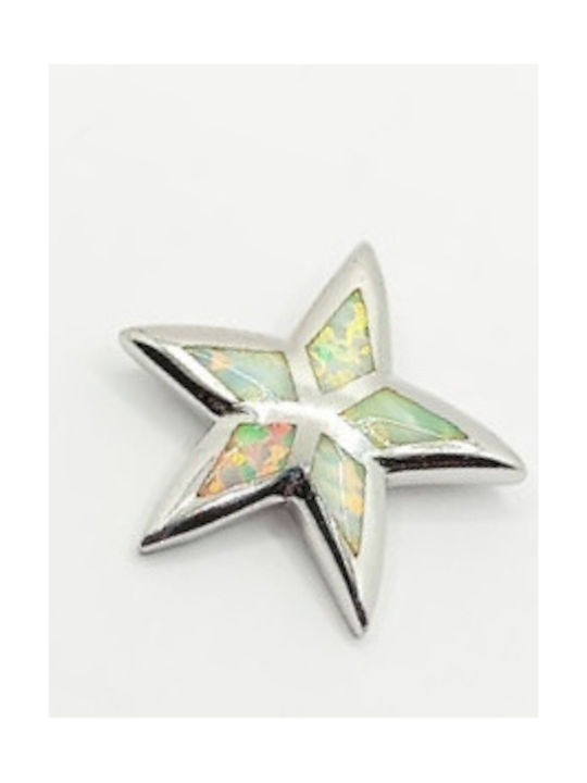 PS Silver Necklace with design Star from Silver