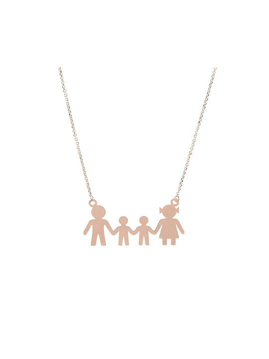 Ioannou24 Necklace Family from Gold 9 K