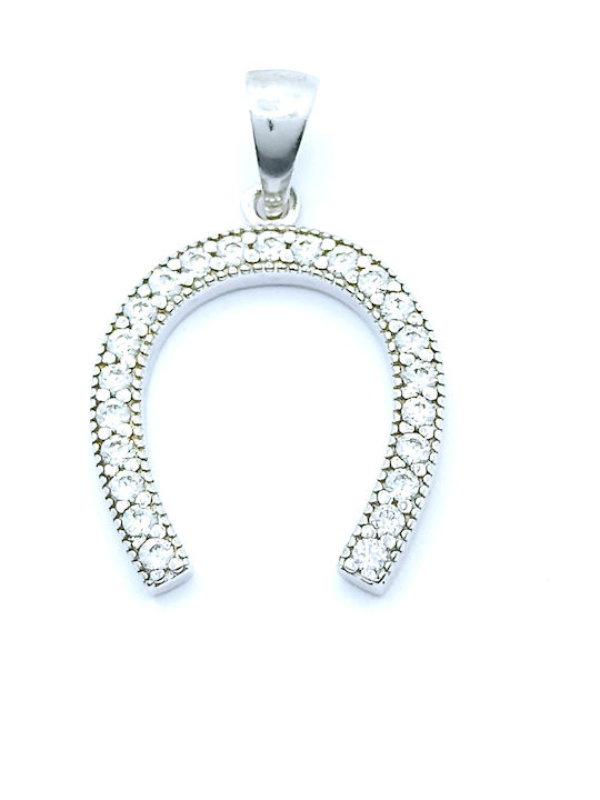 PS Silver Necklace from Silver with Zircon