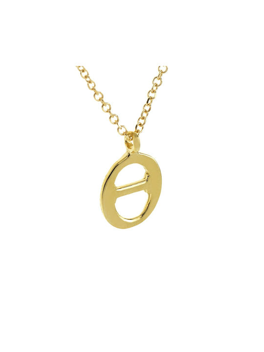 Ioannou24 Necklace Monogram from Gold 9 K