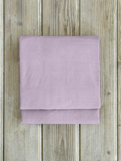 Nima Unicolors Σεντόνι Υπέρδιπλο με Λάστιχο 165x205+35εκ. Pale Mauve