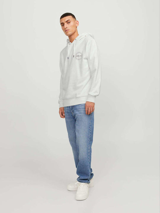 Jack & Jones Men's Sweatshirt with Hood White