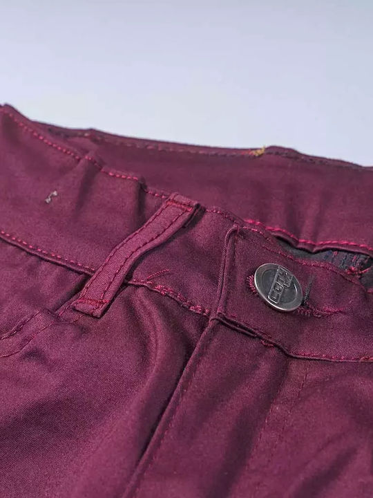 Pantaloni din Material Textil pentru Copii Burgundy OE230921