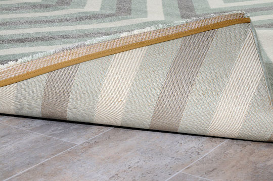 Tzikas Carpets Fantastic 63860-040 Teppich Rechteckig Synthetisch,Polyester/Cotton/Leather Grey-Mint