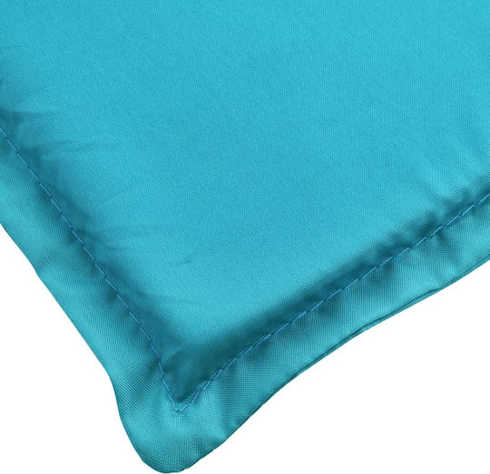 vidaXL Turquoise Sunbed Cushion with Backrest 186x58cm
