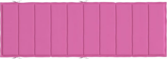 vidaXL Sonnenbank-Kissen Mit Rückenlehne Rosa 186x58cm