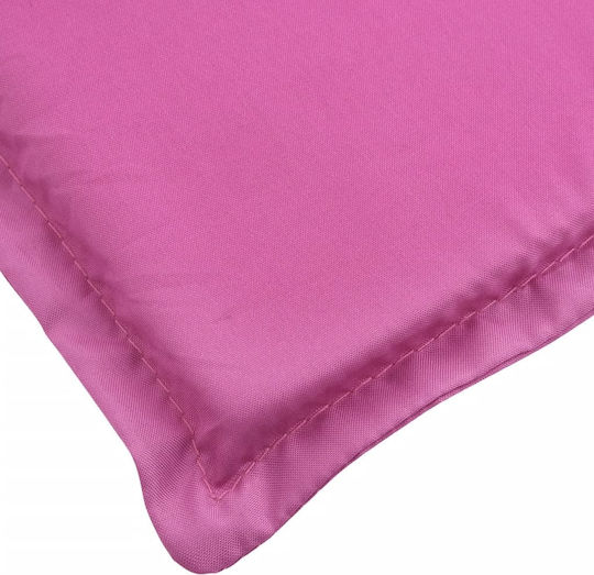 vidaXL Sonnenbank-Kissen Mit Rückenlehne Rosa 186x58cm