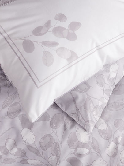 Nima Duvet Cover Set Cotton Queen with 2 Pillowcases 220x240 Nevena Purple