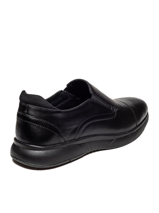 Leder Herren Freizeitschuhe Schwarz
