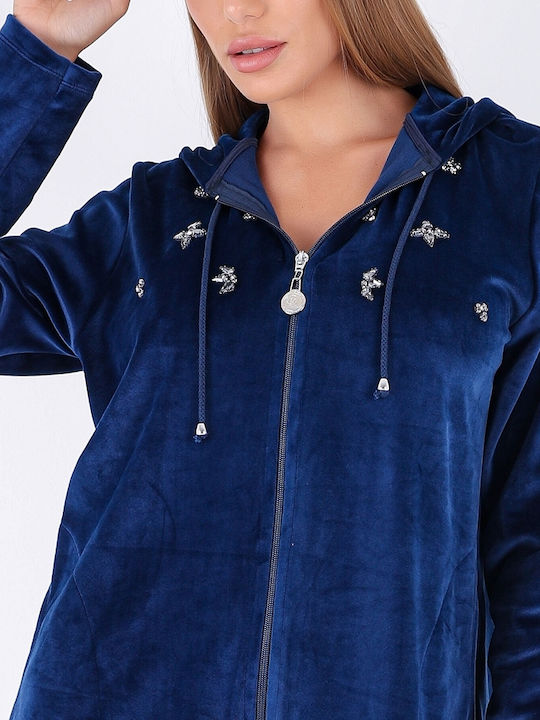 Claire Katrania Winter Women's Pyjama Set Blue