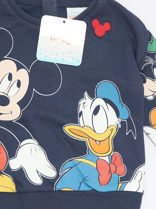 Детски Суичър Тъмносин Mickey Mouse