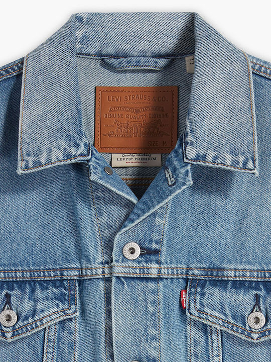 Trucker Ärmellos Jeansjacke Jacke Blue