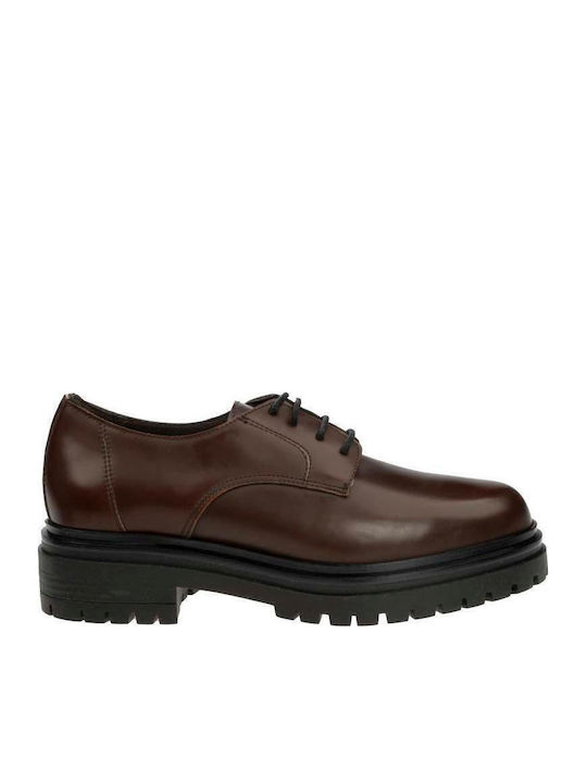 Damen Oxfords in Braun Farbe