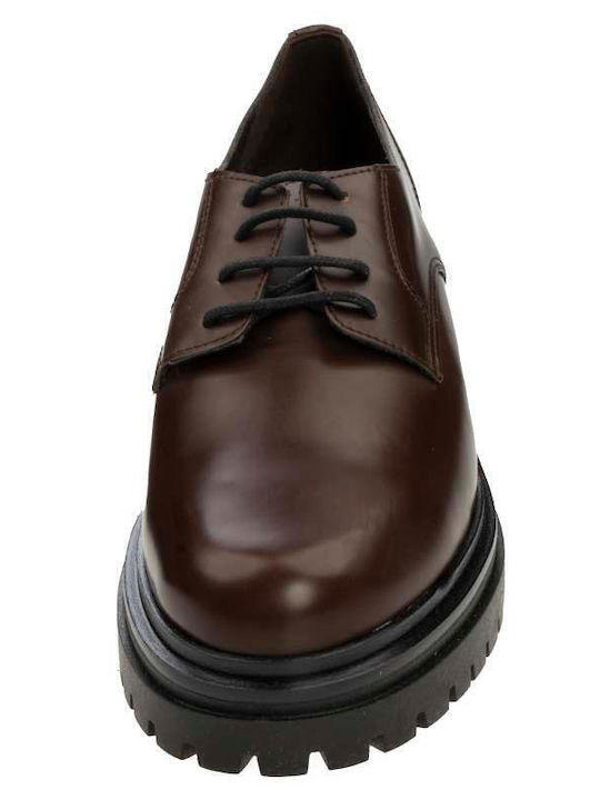 Damen Oxfords in Braun Farbe