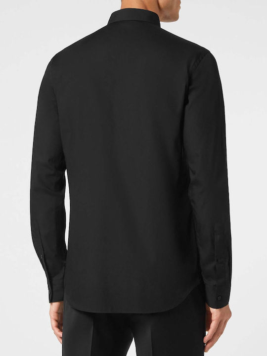 Philipp Plein Men's Shirt Long Sleeve Black