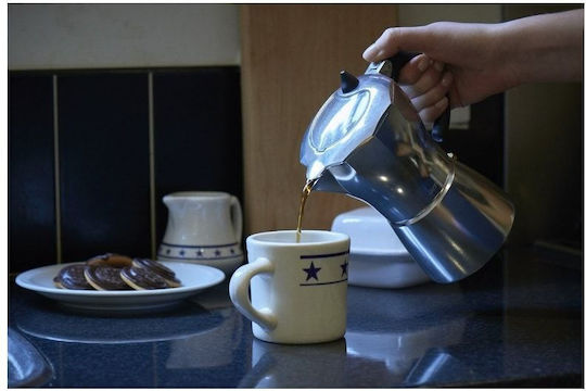 Aerolatte MV-1-3AL Stovetop Espresso Pot for 3Cups Silver