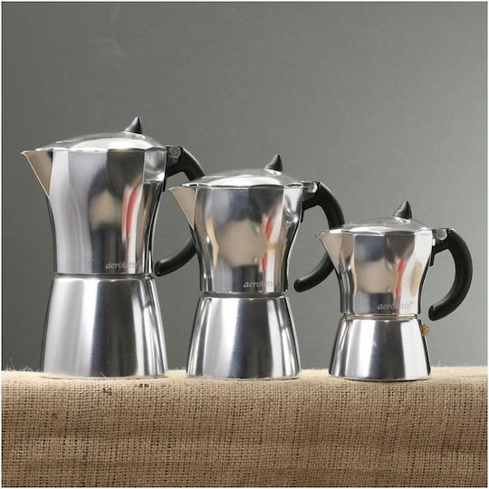 Aerolatte MV-1-6AL Μπρίκι Espresso 6cups Ασημί