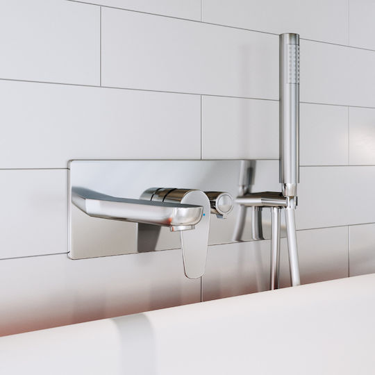 Ferro für Badewanne 2 Ausgänge Weiß