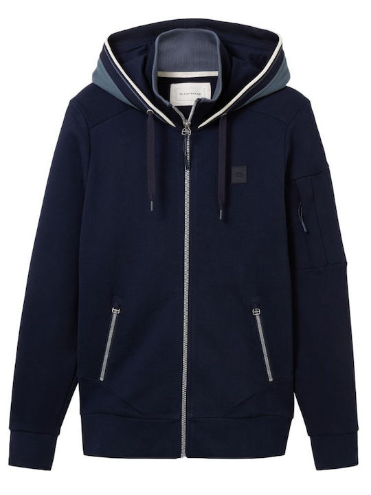 Light Blue Hoodie Cardigan