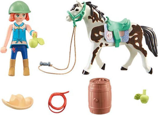 Playmobil Конете на водопада Ellie с коня Sawdust за 5-12 години