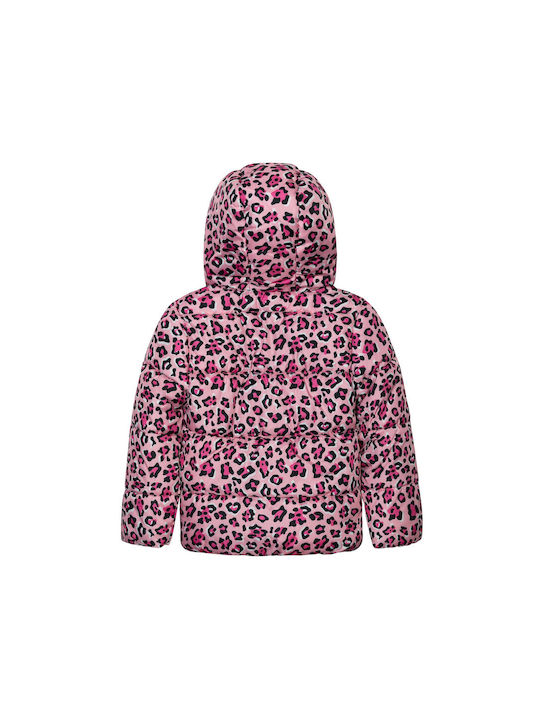 Minoti Kinderjacke mit Futter & Kapuze Rosa