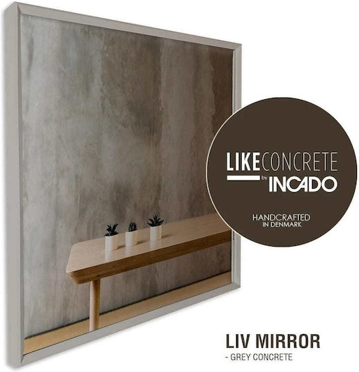 Incado SPLC6001-7070 Καθρέπτης Τετράγωνος Γκρι 70x70cm