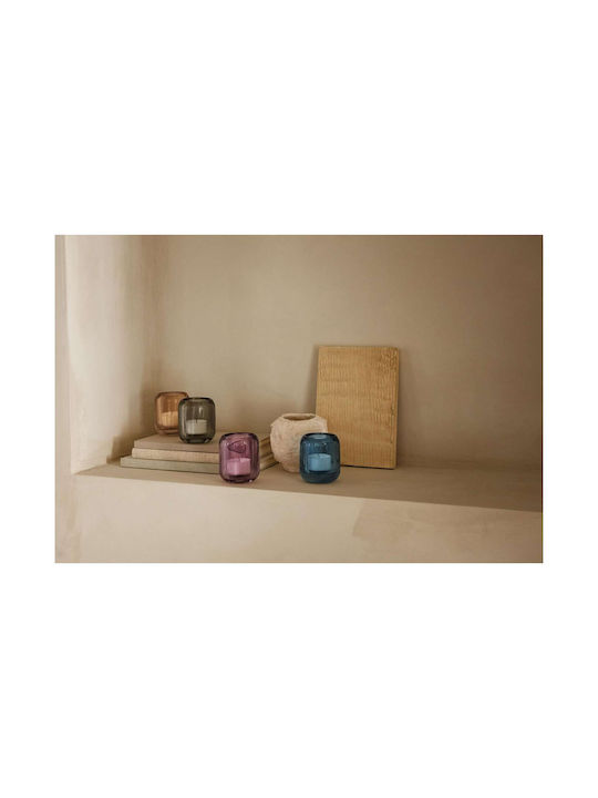 Eva Solo Acorn Set of Candle Holders Glass suitable for Tealights in Orange Color 8x6.5x6.5cm 2pcs