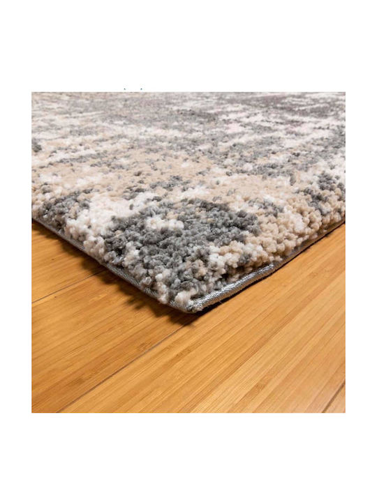 Saray Home Rug Rectangular Shaggy Beige with grey