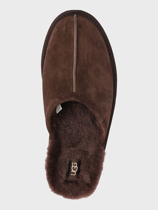 Scuff Зимни мъжки чехли Кафяв