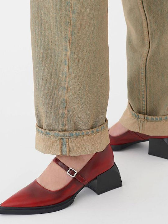 Vagabond Vivian Heels with Strap Red
