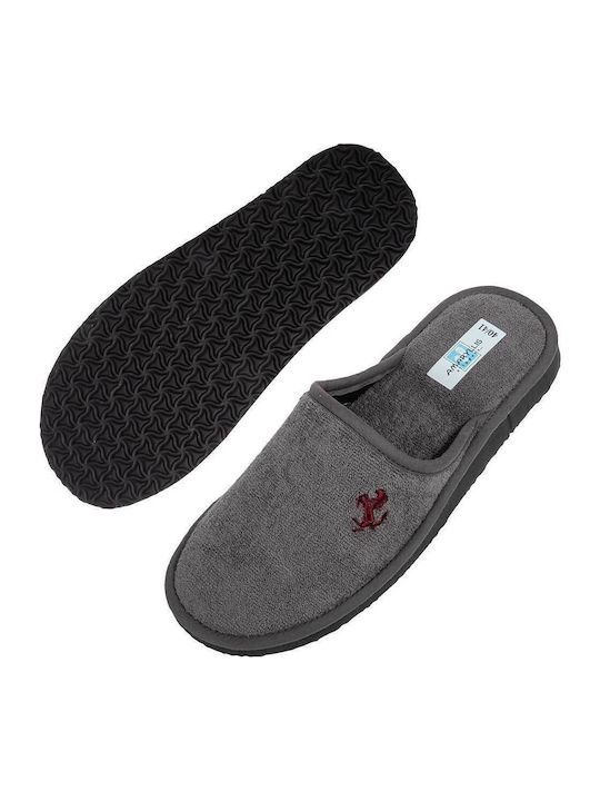 Men's Terry Slippers Gray