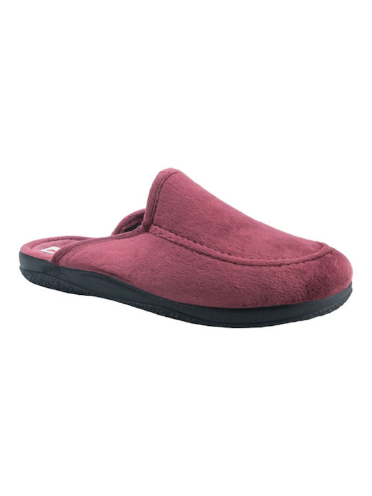 Adam's Shoes Papuci de casă pentru femei de iarnă în Burgundy culoare