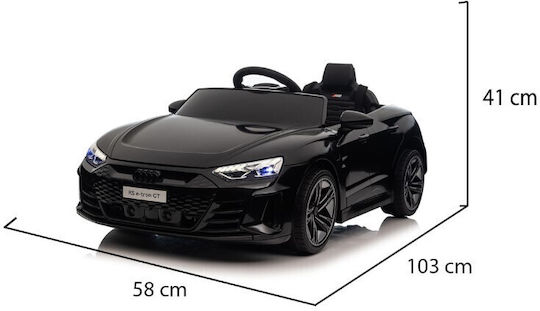 Kinder Auto Einsitzer mit Fernbedienung Lizensiert Audi Rs Etron Gt 12 Volt Schwarz