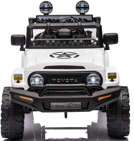 Toyota Fj Cruiser Две Места с Дистанционно Управление Лицензиран 12 Волта Бял За 1+ Години