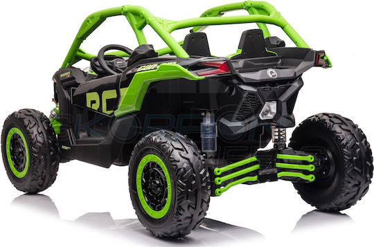 Can-am Maverick X Rc Utv Buggy Doppelsitzer Mit Fernbedienung Lizensiert 24 Volt Grünes Für 1+ Jahre