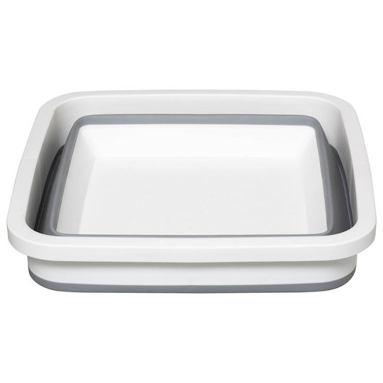 5Five Klappbar Schüssel Rechteckig 32x32x14.5cm Gray