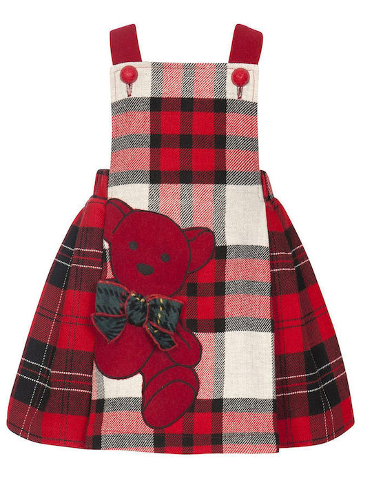 Children's Dress Checked Red