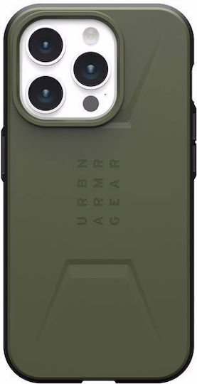 UAG Civilian Back Cover Σιλικόνης / Πλαστικό Χακί (iPhone 15 Pro)