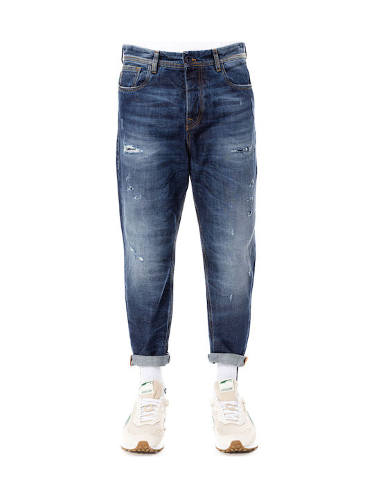 Dan Herren Jeanshose Elastische mit Regulärer Anwendung Marineblau