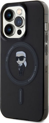 Karl Lagerfeld Ikonik Karl Back Cover Plastic Black (iPhone 15 Pro Max) KLHMP15XHFCKNOK