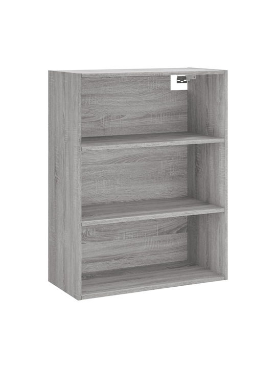 Bookcase Gray 69.5x34x180cm