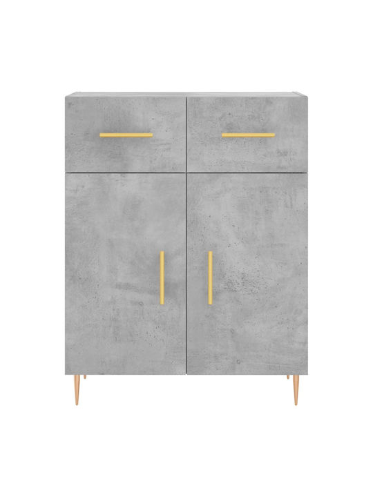 Βιβλιοθήκη Γκρι 69.5x34x180εκ.