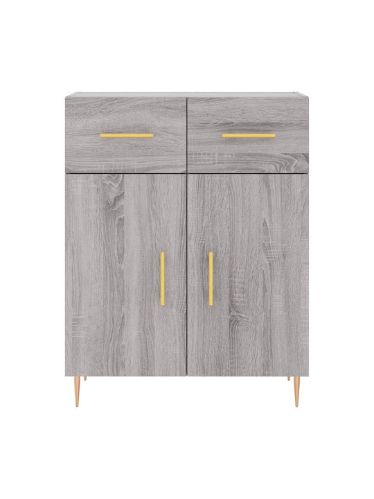 Bookcase Gray 69.5x34x180cm