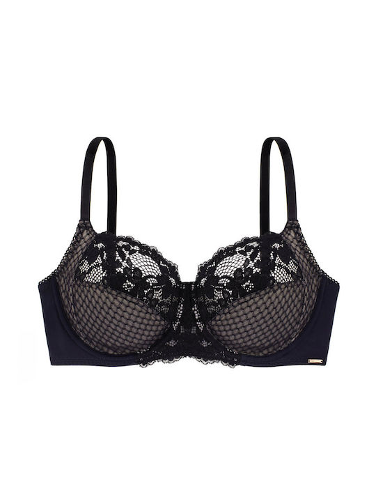 Bra without Padding Underwire Black