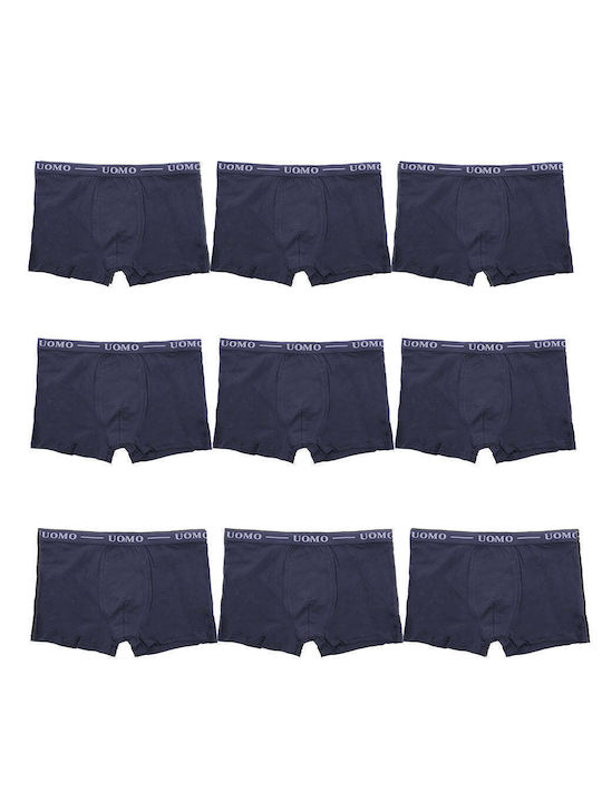 Uomo Men's Boxers 9Pack Blue