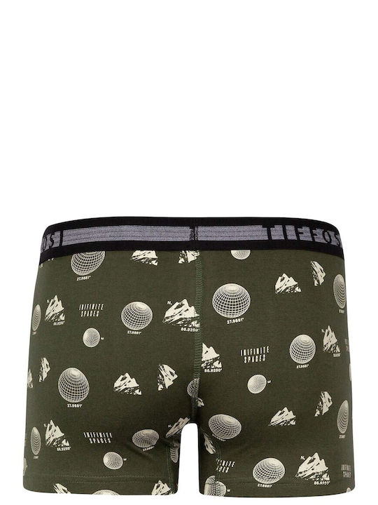 Tiffosi Men's Boxer Green with Patterns