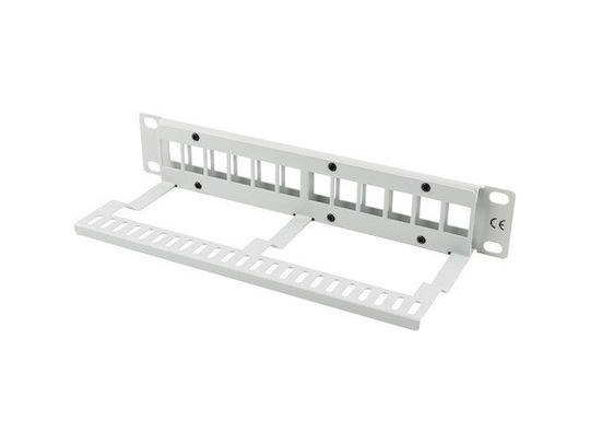 Lanberg Panel Cover for Rack 1U 10" with 12 Ports Gray